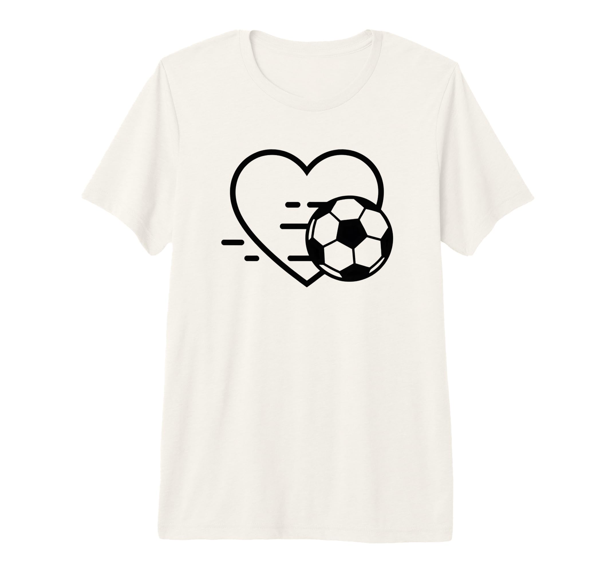 Soccer Love Heart Fans And Players Tri T-Shirt - Trendy Graphic Men Women - T-Shirt, Sweatshirt, Hoodie