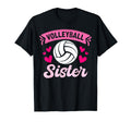 Volleyball Sister Heart T-Shirt - Custom Art Print Men Women - T-Shirt, Sweatshirt, Hoodie