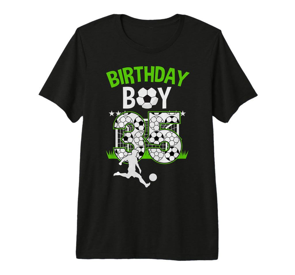 Birthday Soccer 35 Year Old Who Loves T-Shirt - Minimalist Print Unisex - T-Shirt, Sweatshirt, Hoodie