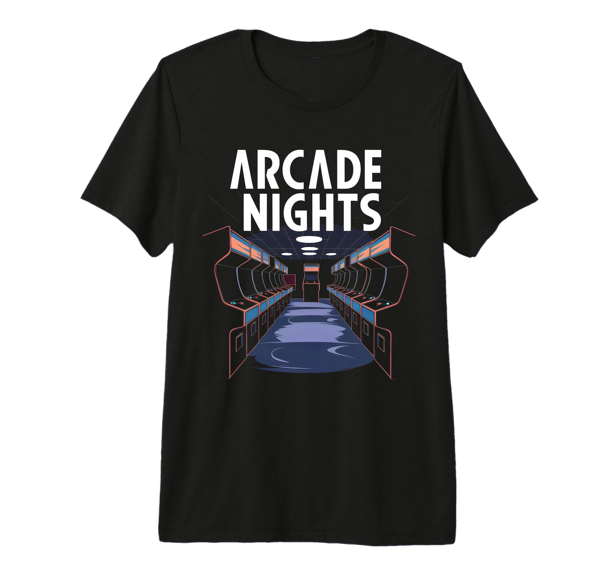 Arcade Nights Gamer Love 80S 90S Gaming T-Shirt - Aesthetic Graphic Unisex - T-Shirt, Sweatshirt, Hoodie