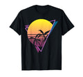 Sunset Palm Trees Synthwave Vaporwave T-Shirt - Custom Art Print Men Women - T-Shirt, Sweatshirt, Hoodie