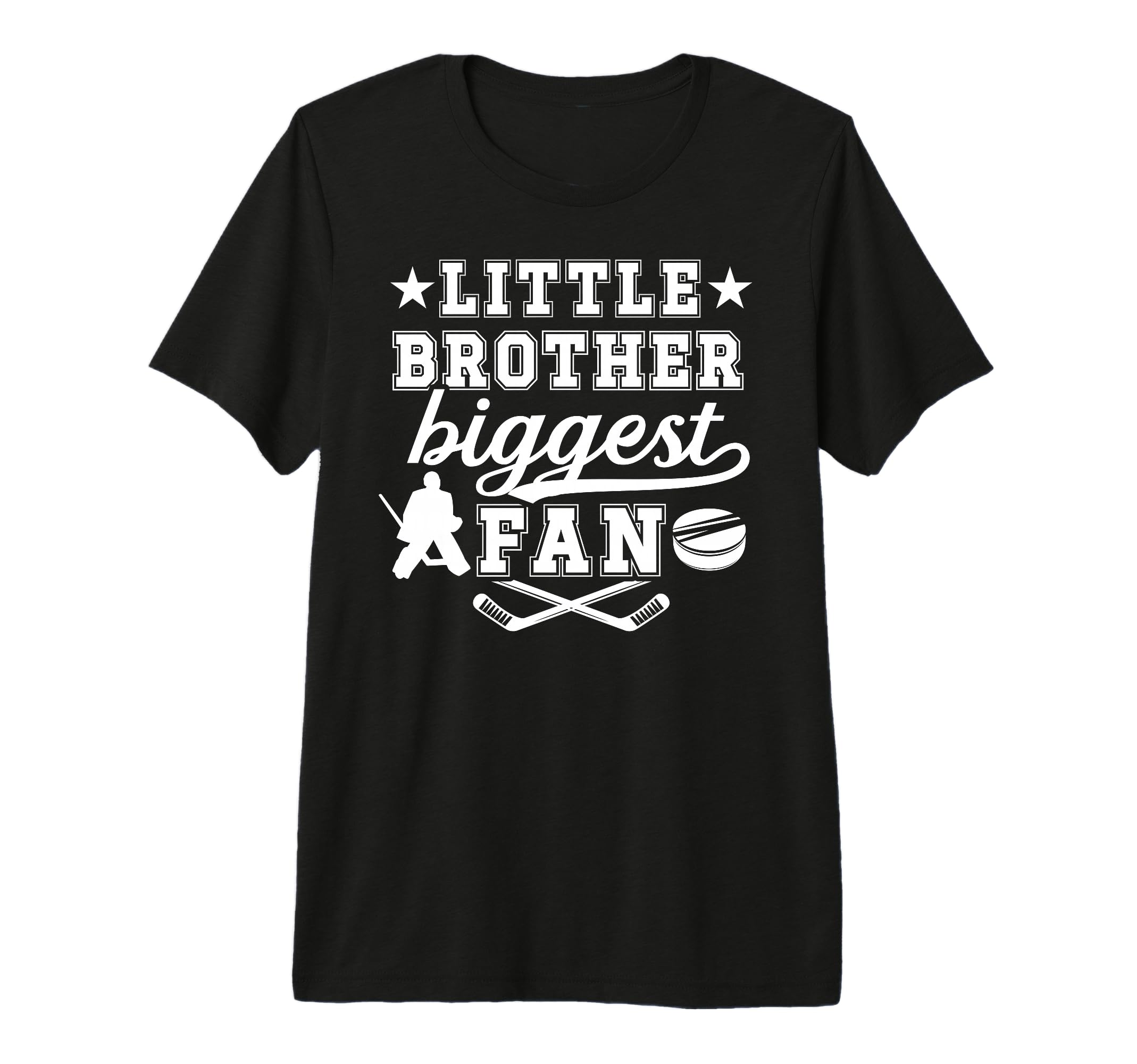 Little Brother Hockey Goalie Brother T-Shirt - Trendy Graphic Unisex - T-Shirt, Sweatshirt, Hoodie