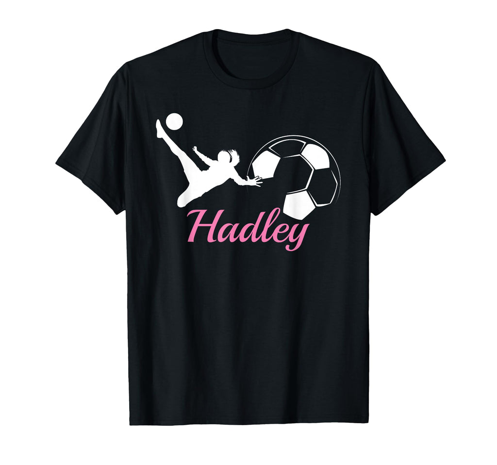 Hadley Name Gift Personalized Soccer T-Shirt - Minimalist Print Men Women - T-Shirt, Sweatshirt, Hoodie