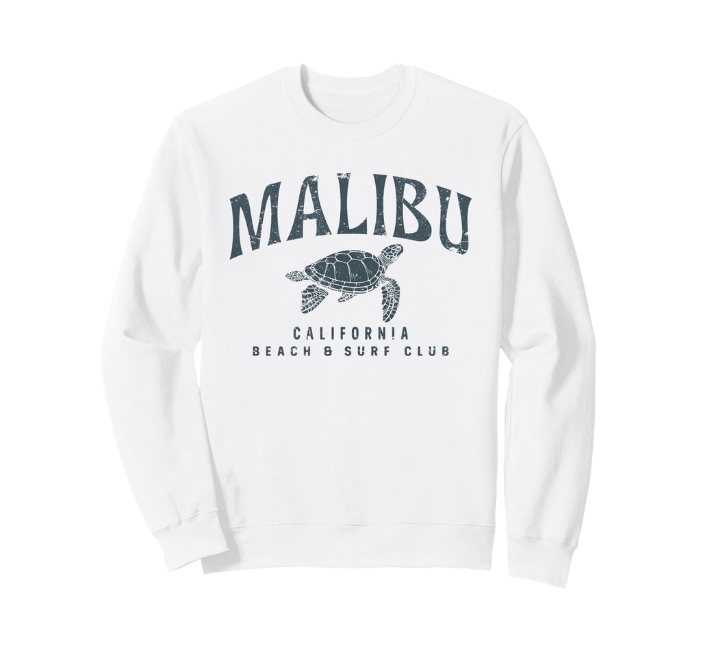 Malibu California Beach Surf Club Sweatshirt - Streetwear Style for Adults - T-Shirt, Sweatshirt, Hoodie