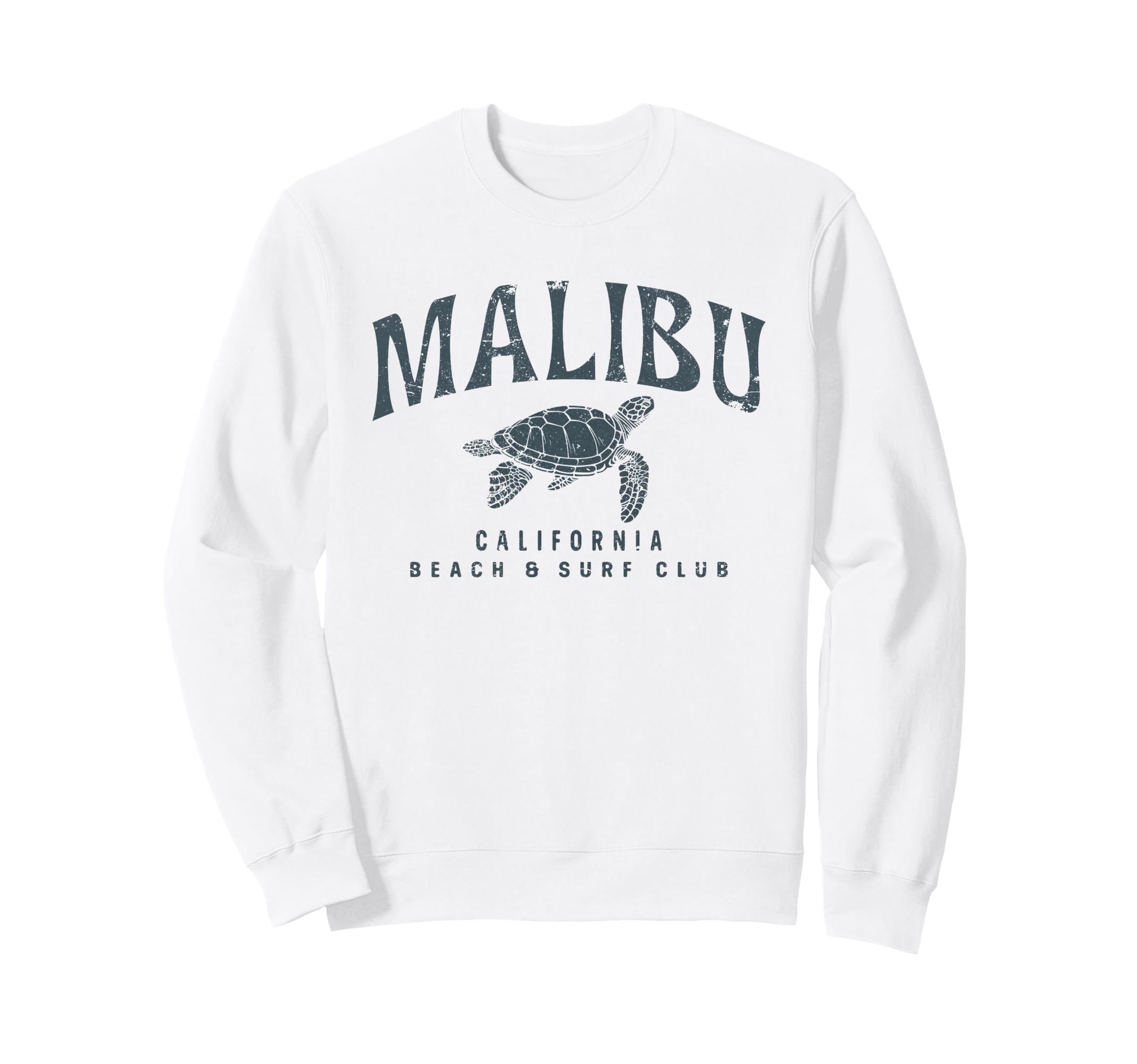 Malibu California Beach Surf Club Sweatshirt - Streetwear Style for Adults - T-Shirt, Sweatshirt, Hoodie