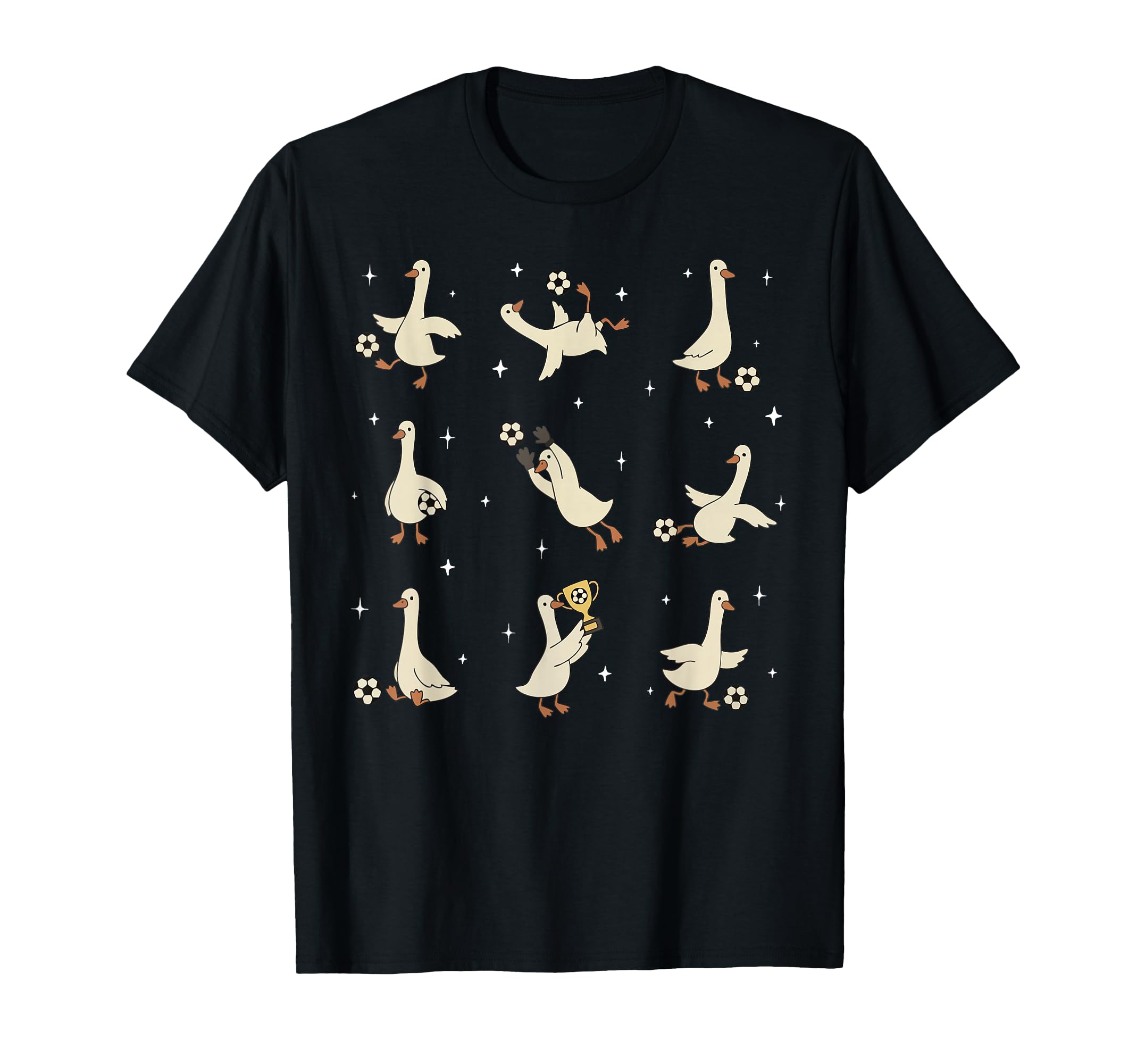 Funny Silly Goose Playing Soccer Team T-Shirt - Streetwear Style Men Women - T-Shirt, Sweatshirt, Hoodie