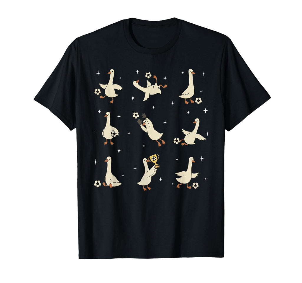 Funny Silly Goose Playing Soccer Team T-Shirt - Streetwear Style Men Women - T-Shirt, Sweatshirt, Hoodie