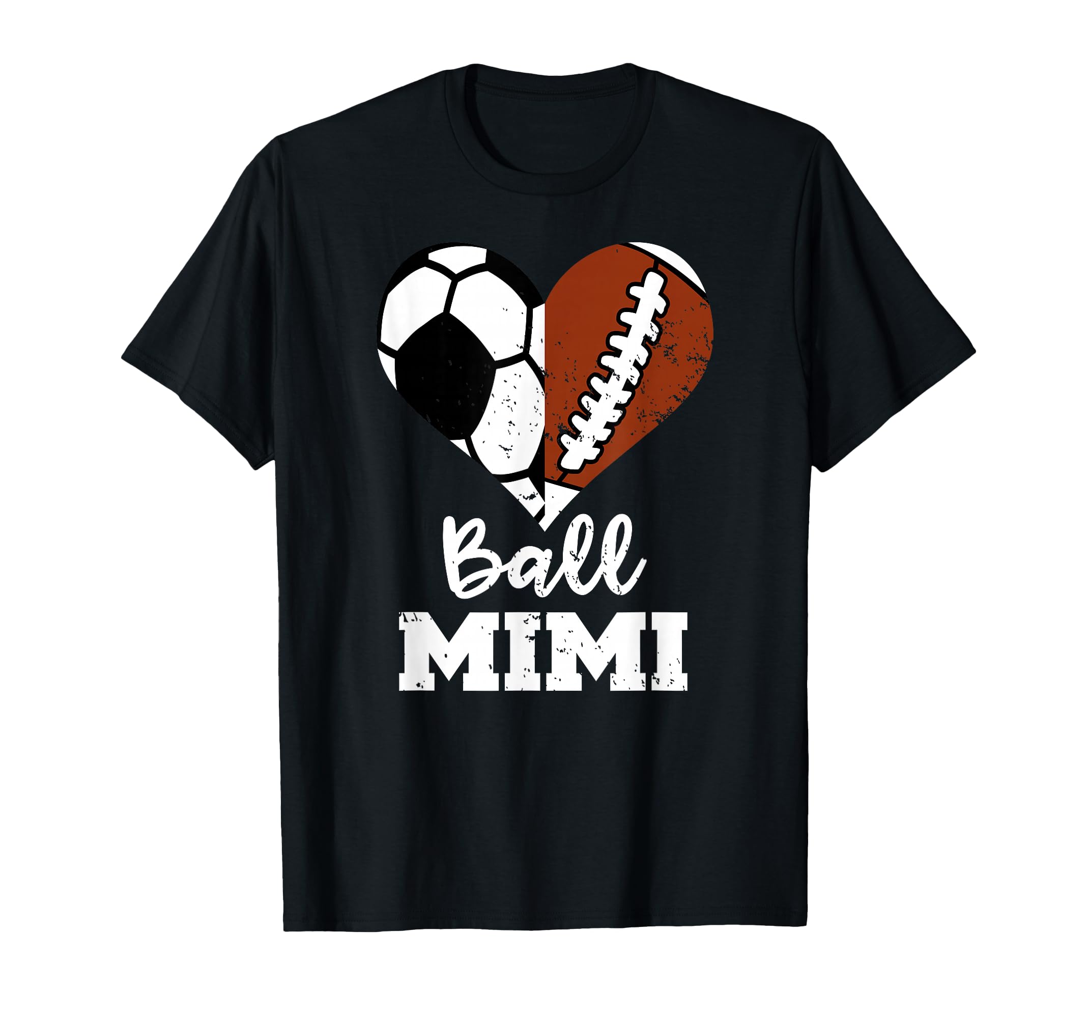 Ball Mimi Funny Soccer Football Heart T-Shirt - Unique Graphic Unisex - T-Shirt, Sweatshirt, Hoodie