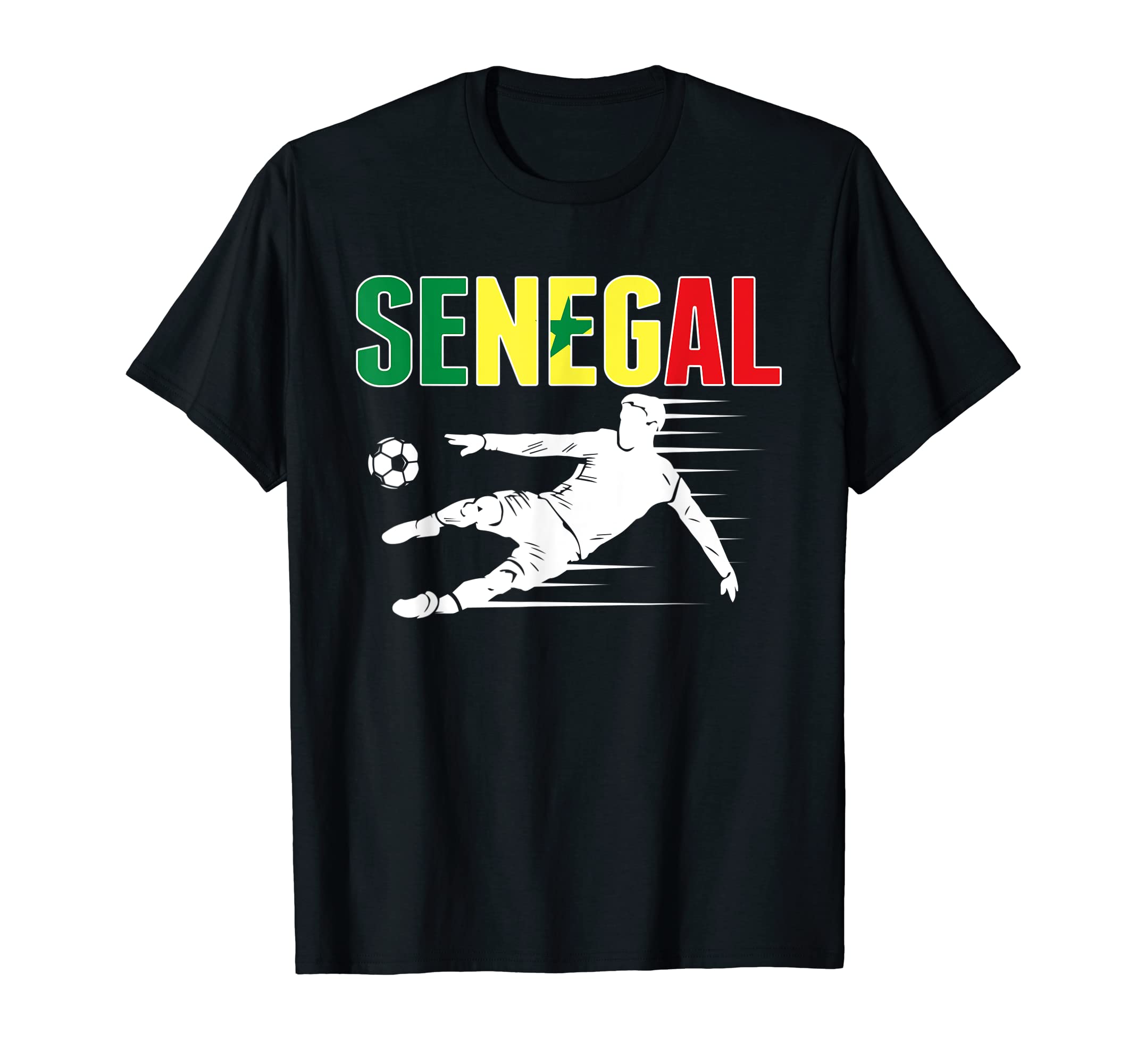 Senegal Soccer Fans Jersey Senegalese T-Shirt - Graphic Print Unisex - T-Shirt, Sweatshirt, Hoodie