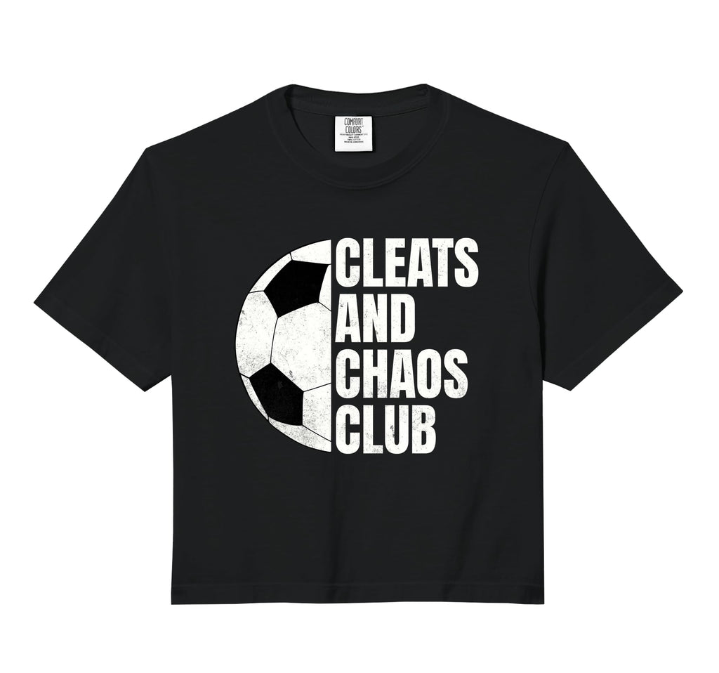 Funny Soccer Cleats And Chaos Club T-Shirt - Graphic Print Men Women - T-Shirt, Sweatshirt, Hoodie