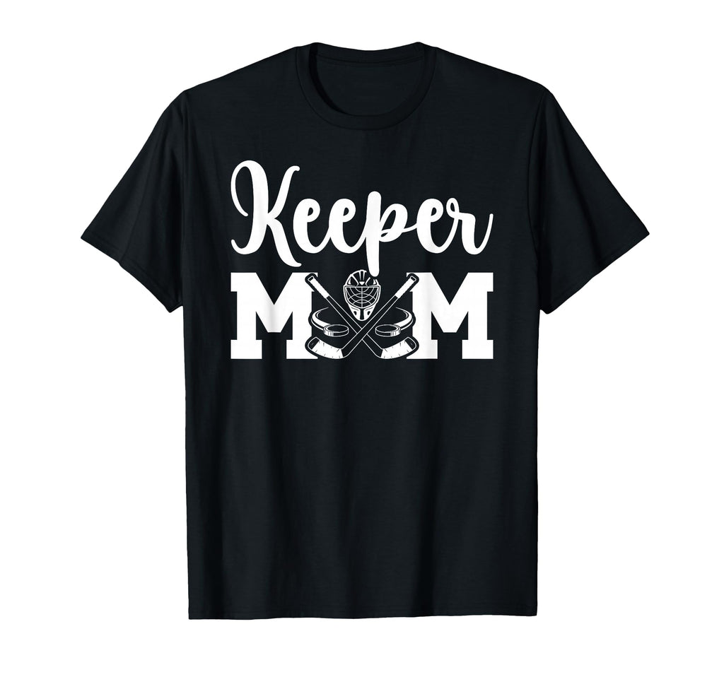 Hockey Keeper Mom Ice Hockey Goalie T-Shirt - Minimalist Print Men Women - T-Shirt, Sweatshirt, Hoodie