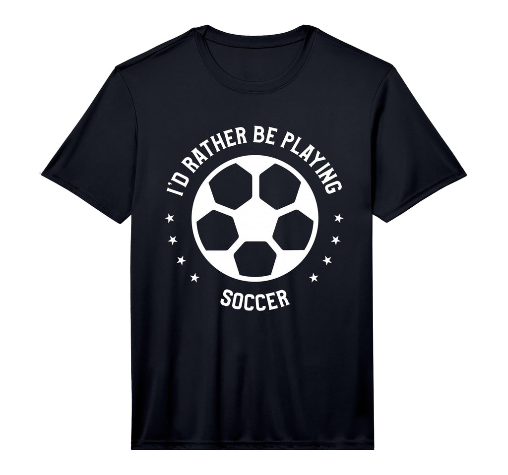 Mens Id Rather Be Playing Soccer T-Shirt - Aesthetic Graphic Men Women - T-Shirt, Sweatshirt, Hoodie