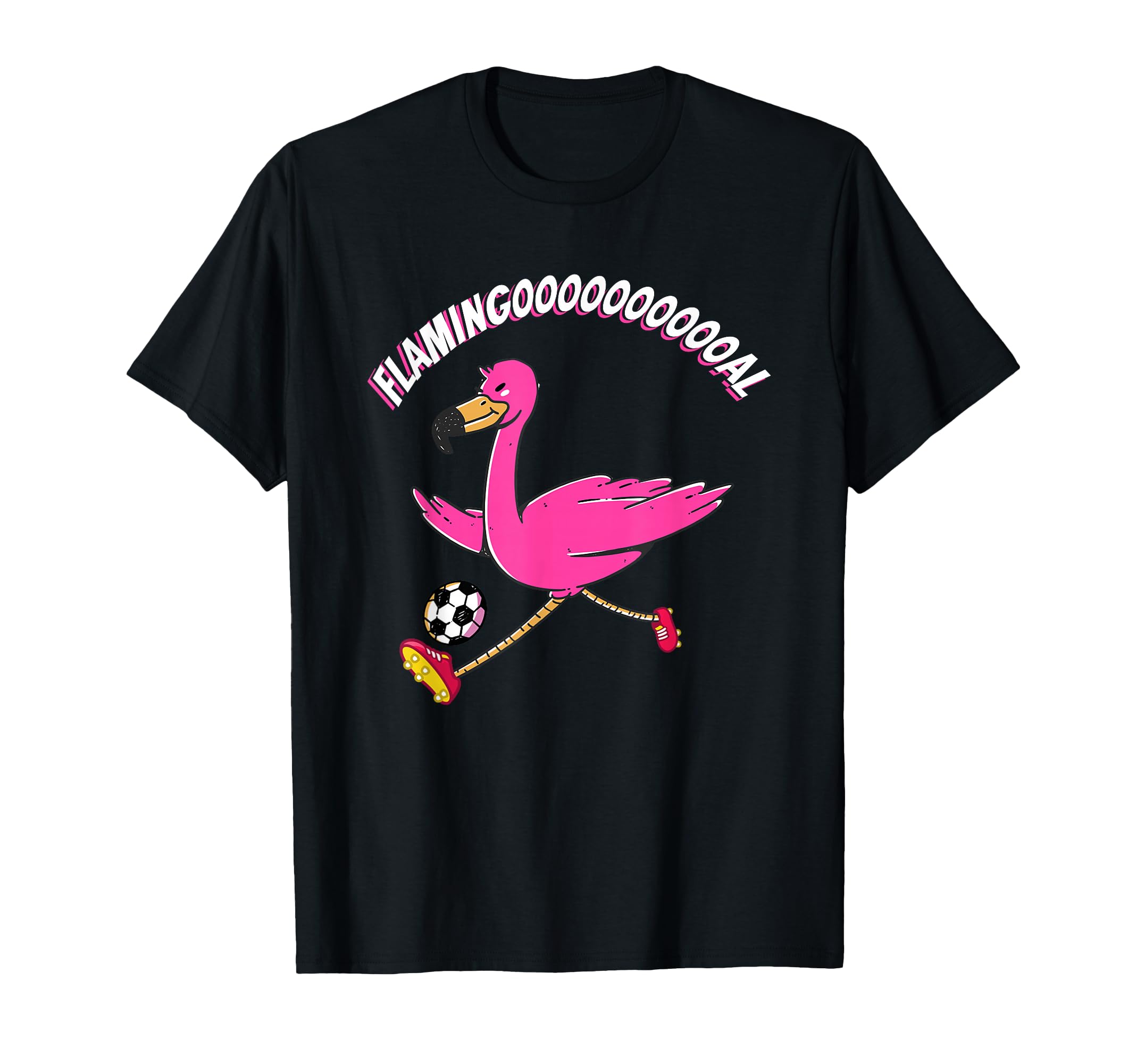 Flamingooooal Flamingo Or Soccer T-Shirt - Minimalist Print for Adults - T-Shirt, Sweatshirt, Hoodie