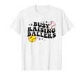 Busy Raising Ballers Softball Baseball Mama T-Shirt - Graphic Print Unisex - T-Shirt, Sweatshirt, Hoodie