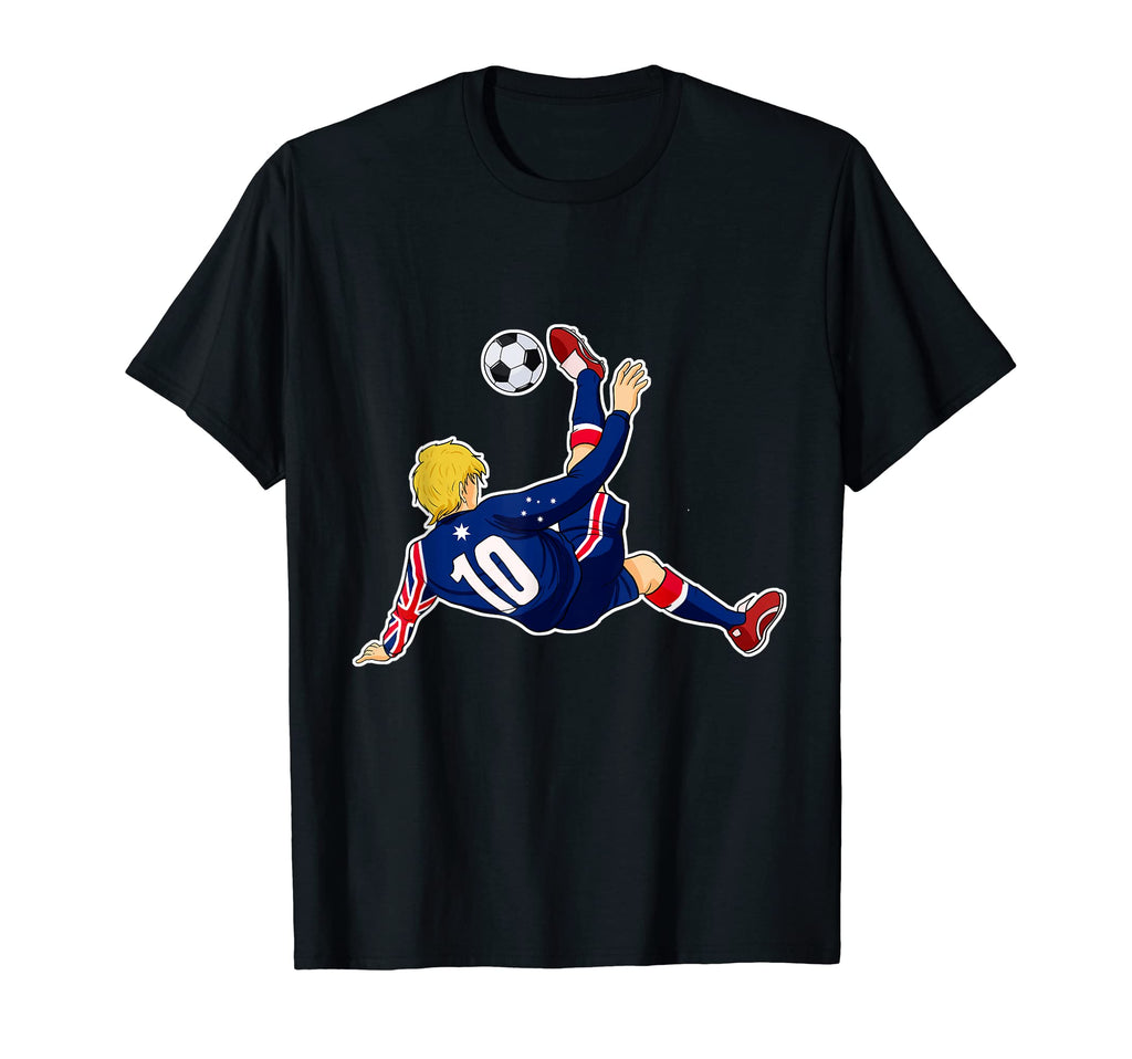 Australian Flag Soccer Team I Soccer T-Shirt - Graphic Print for Adults - T-Shirt, Sweatshirt, Hoodie
