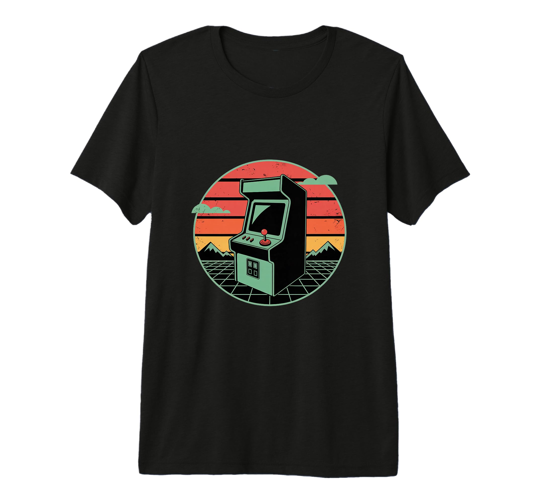 Nostalgic Synthwave Arcade Gaming Gamer T-Shirt - Minimalist Print Unisex - T-Shirt, Sweatshirt, Hoodie