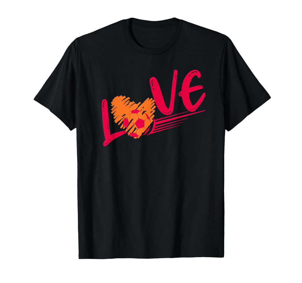 Love Soccer Heart Focus Football Skill T-Shirt - Custom Art Print Unisex - T-Shirt, Sweatshirt, Hoodie