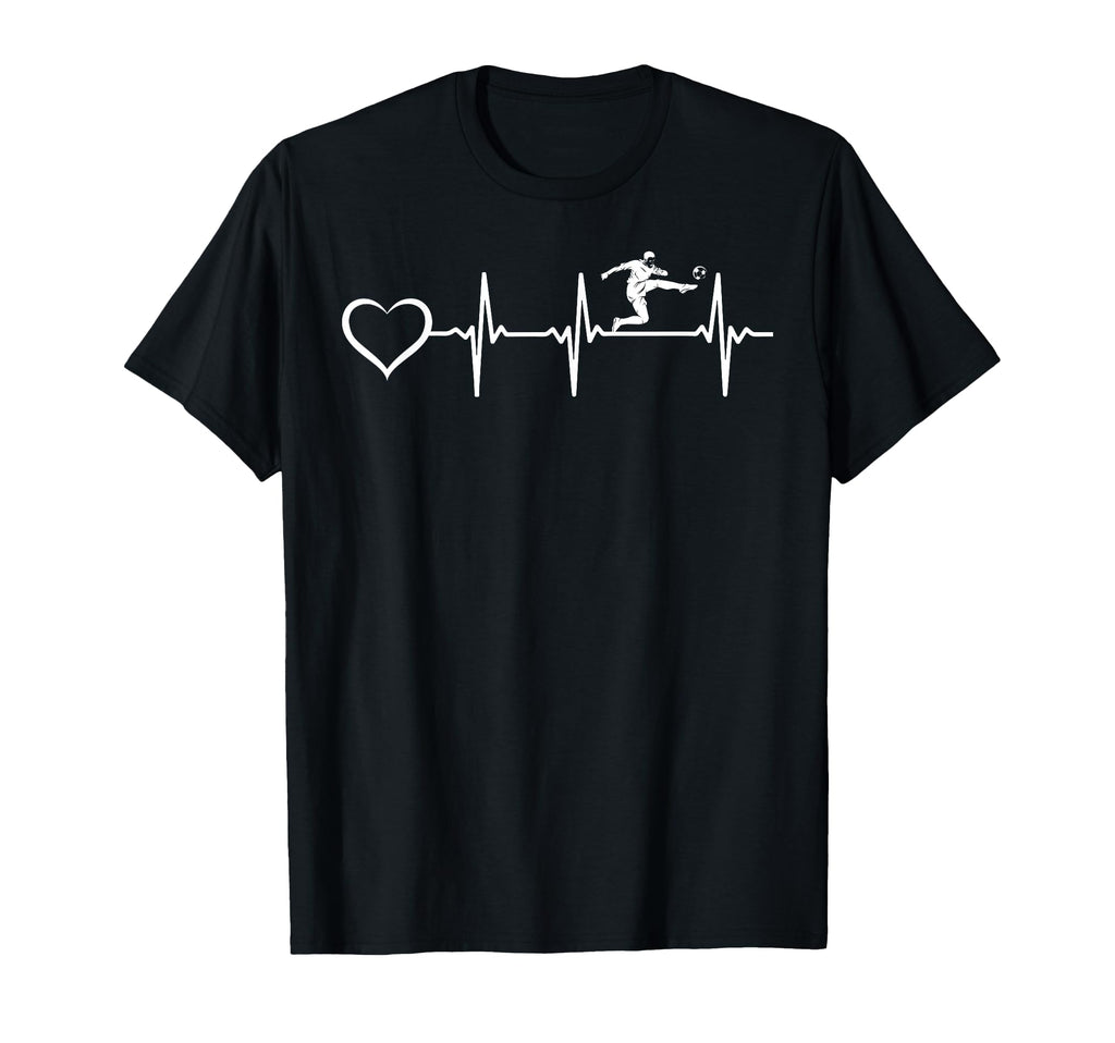 Soccer Heartbeat Heart Soccer Player T-Shirt - Custom Art Print Men Women - T-Shirt, Sweatshirt, Hoodie