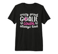 Crazy Proud Soccer Goalie Cousin Soccer T-Shirt - Custom Art Print Unisex - T-Shirt, Sweatshirt, Hoodie