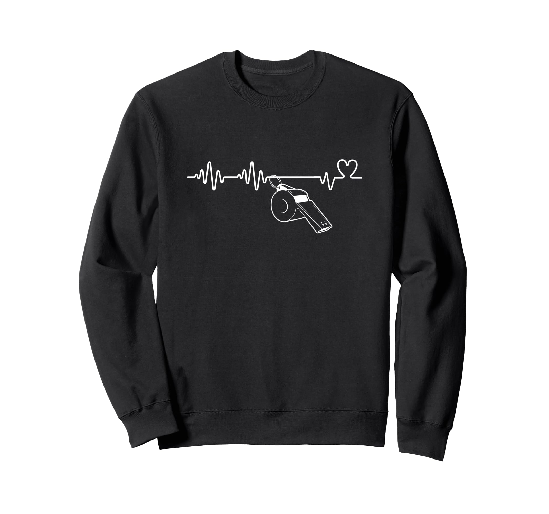 Umpire Heartbeat Funny Referee Sweatshirt - Graphic Print Unisex - T-Shirt, Sweatshirt, Hoodie