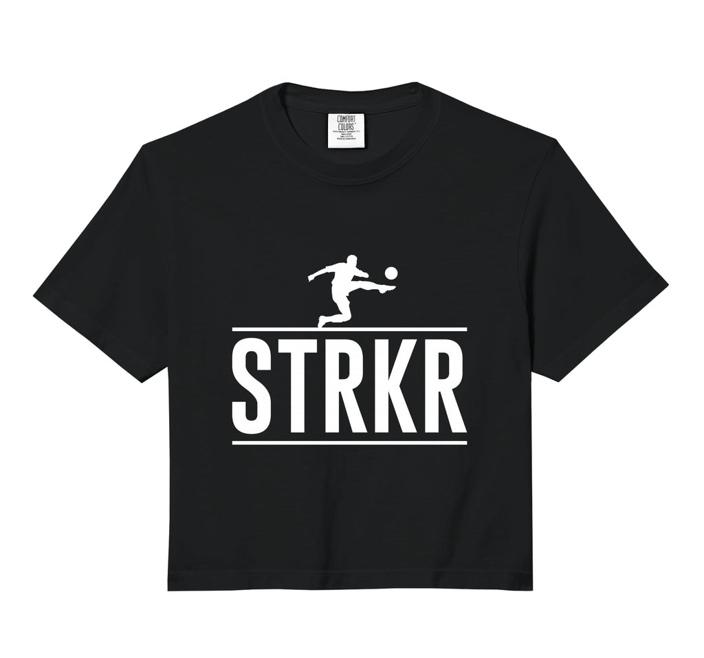 Strkr Striker Soccer Lover Comfort Colors Hoodie - Trendy Graphic Unisex - T-Shirt, Sweatshirt, Hoodie