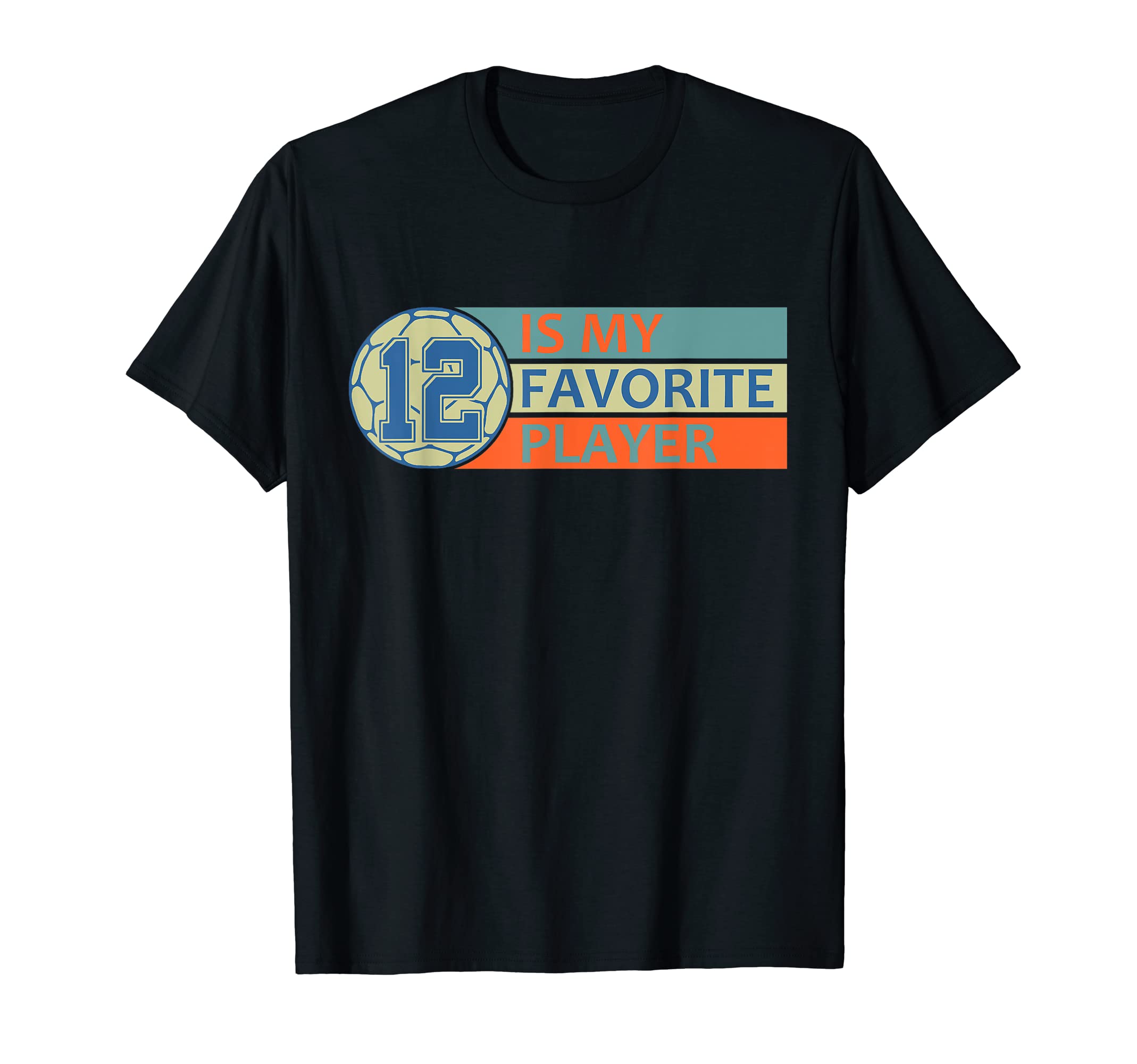 Number Twelve 12 My Favorite Player T-Shirt - Minimalist Print for Adults - T-Shirt, Sweatshirt, Hoodie