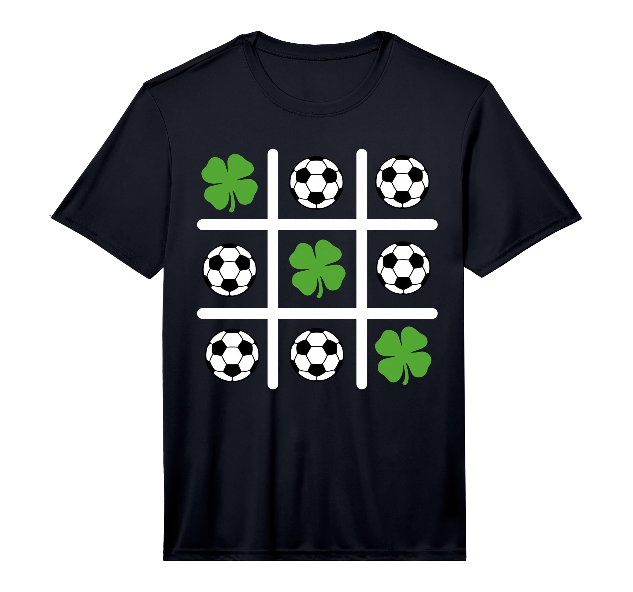 St Patricks Day Tic Tac Toe Soccer T-Shirt - Unique Graphic for Adults - T-Shirt, Sweatshirt, Hoodie