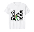 14 Year Old Soccer Player 14Th Birthday T-Shirt - Aesthetic Graphic Unisex - T-Shirt, Sweatshirt, Hoodie