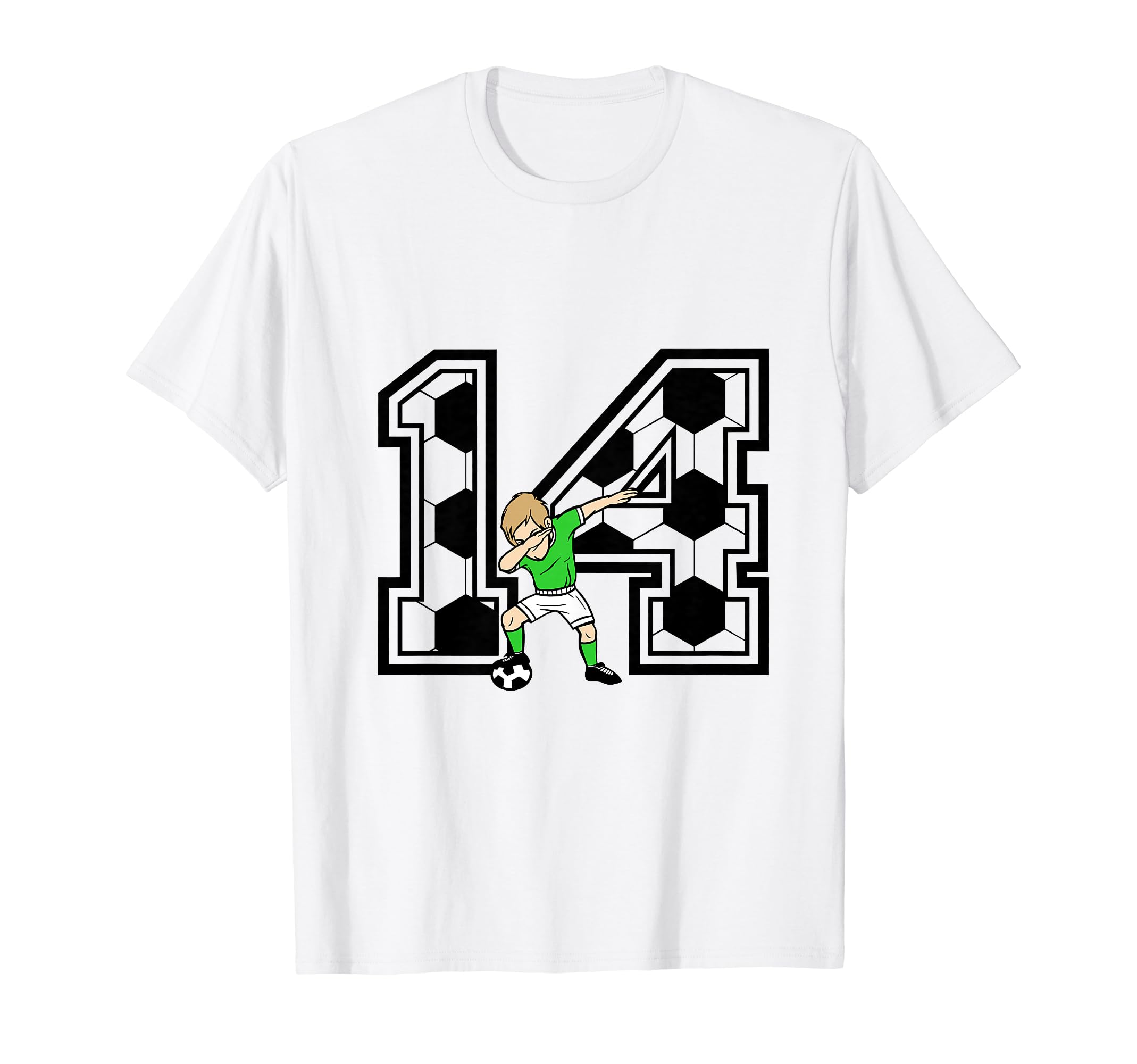 14 Year Old Soccer Player 14Th Birthday T-Shirt - Aesthetic Graphic Unisex - T-Shirt, Sweatshirt, Hoodie