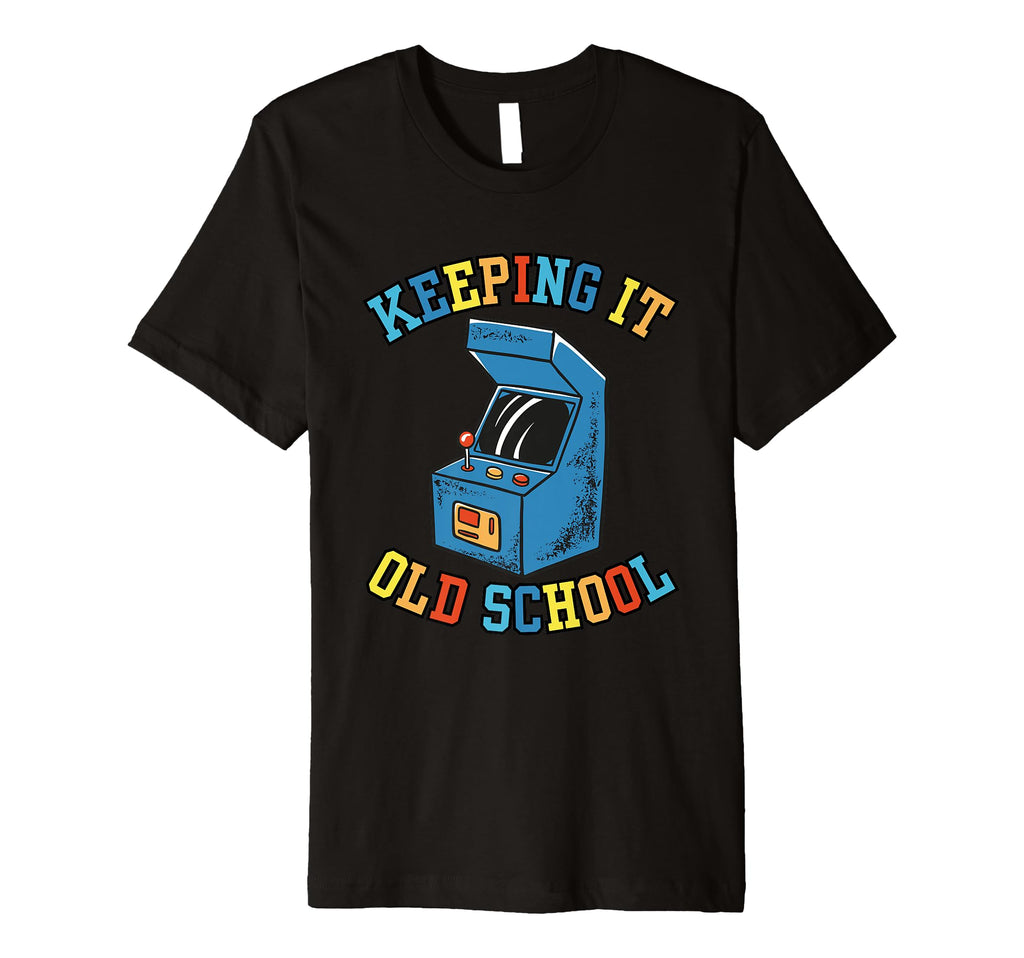 70S 80S 90S Arcade Video Game Old School T-Shirt - Custom Art Print Unisex - T-Shirt, Sweatshirt, Hoodie