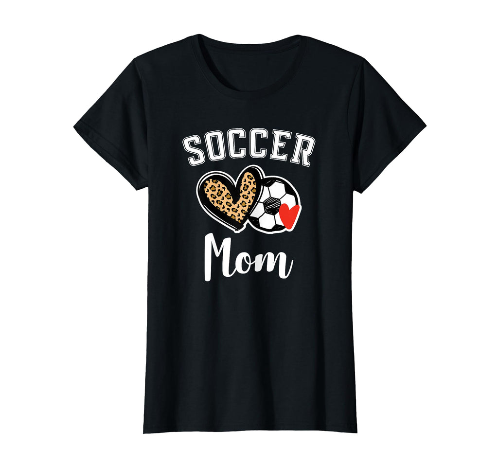 Soccer Mom Leopard Heart T-Shirt - Trendy Graphic for Adults - T-Shirt, Sweatshirt, Hoodie