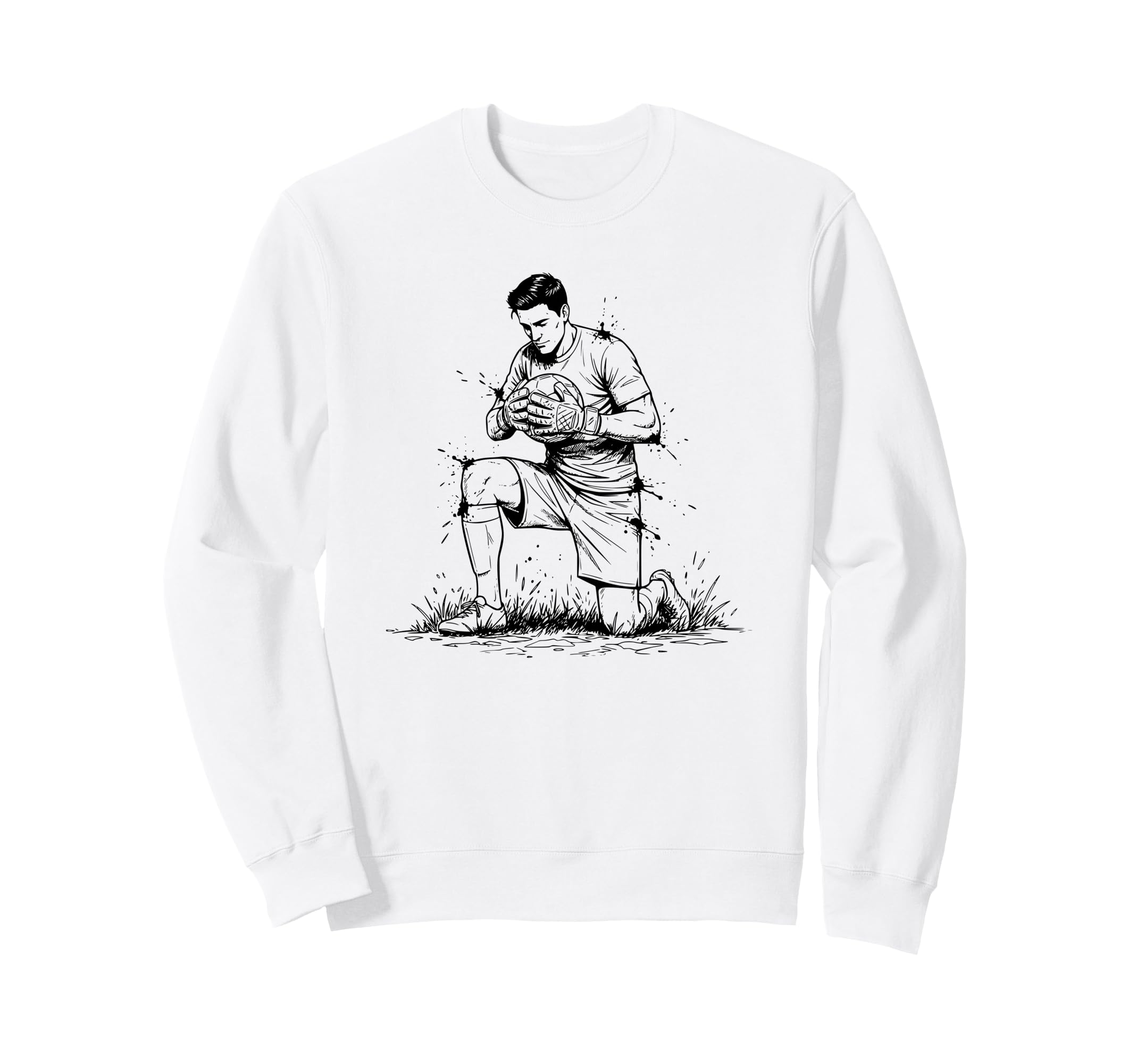 Soccer Goalkeeper Goalie Mens Sweatshirt - Custom Art Print for Adults - T-Shirt, Sweatshirt, Hoodie