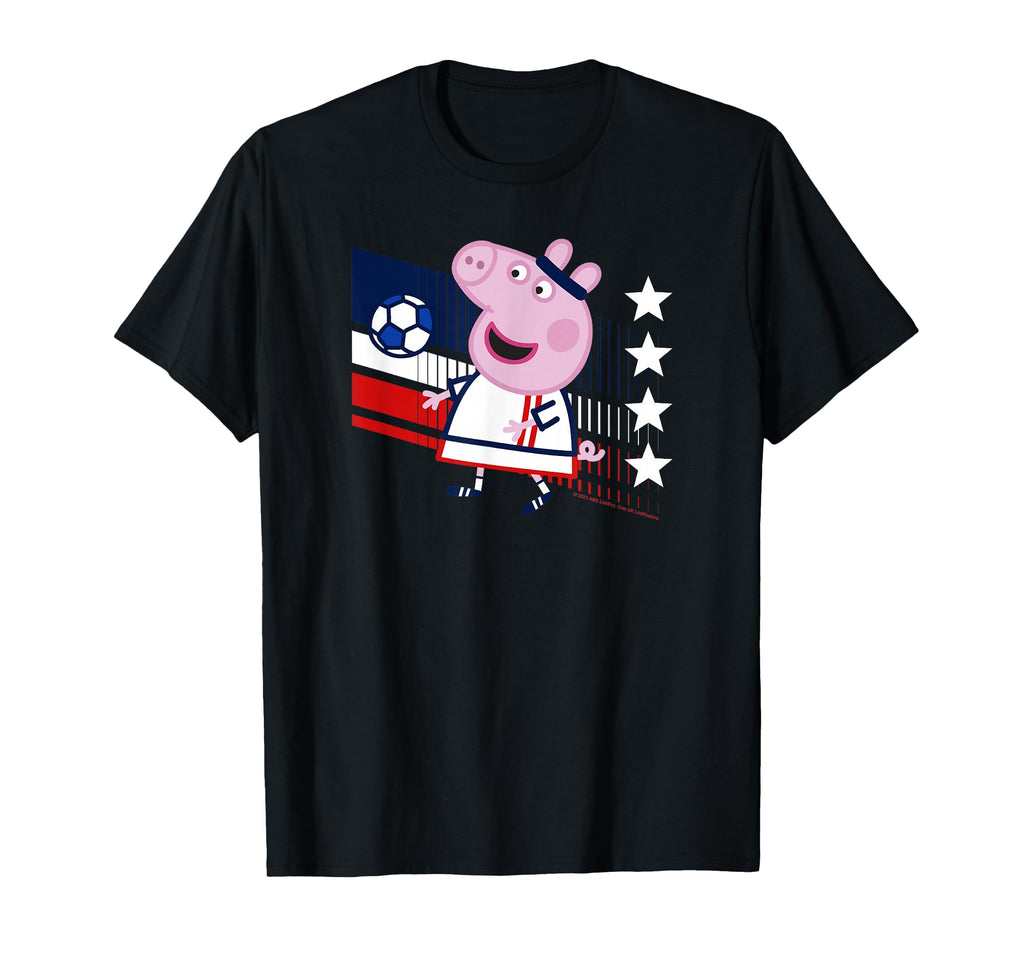 Peppa Pig France Soccer Colors T-Shirt - Casual Everyday Wear Unisex - T-Shirt, Sweatshirt, Hoodie