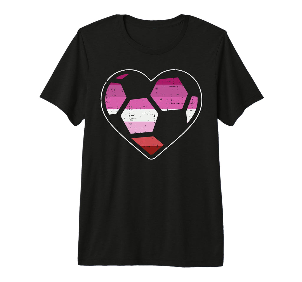 Soccer Heart Sport Lgbt Lesbian Gay T-Shirt - Custom Art Print Unisex - T-Shirt, Sweatshirt, Hoodie