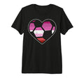 Soccer Heart Sport Lgbt Lesbian Gay T-Shirt - Custom Art Print Unisex - T-Shirt, Sweatshirt, Hoodie