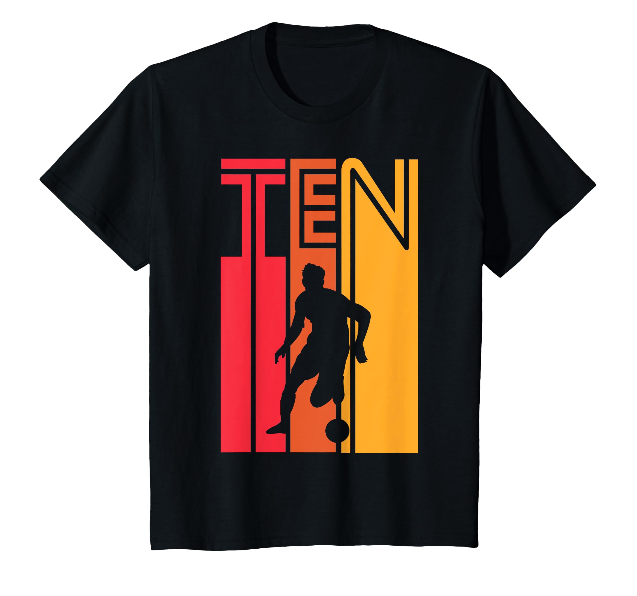 10 Years Soccer Gift 10Th Birthday T-Shirt - Trendy Graphic Unisex - T-Shirt, Sweatshirt, Hoodie