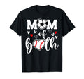 Mom Both Heart Soccer Baseball T-Shirt - Fun Novelty Design for Adults - T-Shirt, Sweatshirt, Hoodie