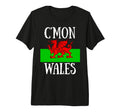 Wales Cymru Flag Love Soccer T-Shirt - Casual Everyday Wear Unisex - T-Shirt, Sweatshirt, Hoodie