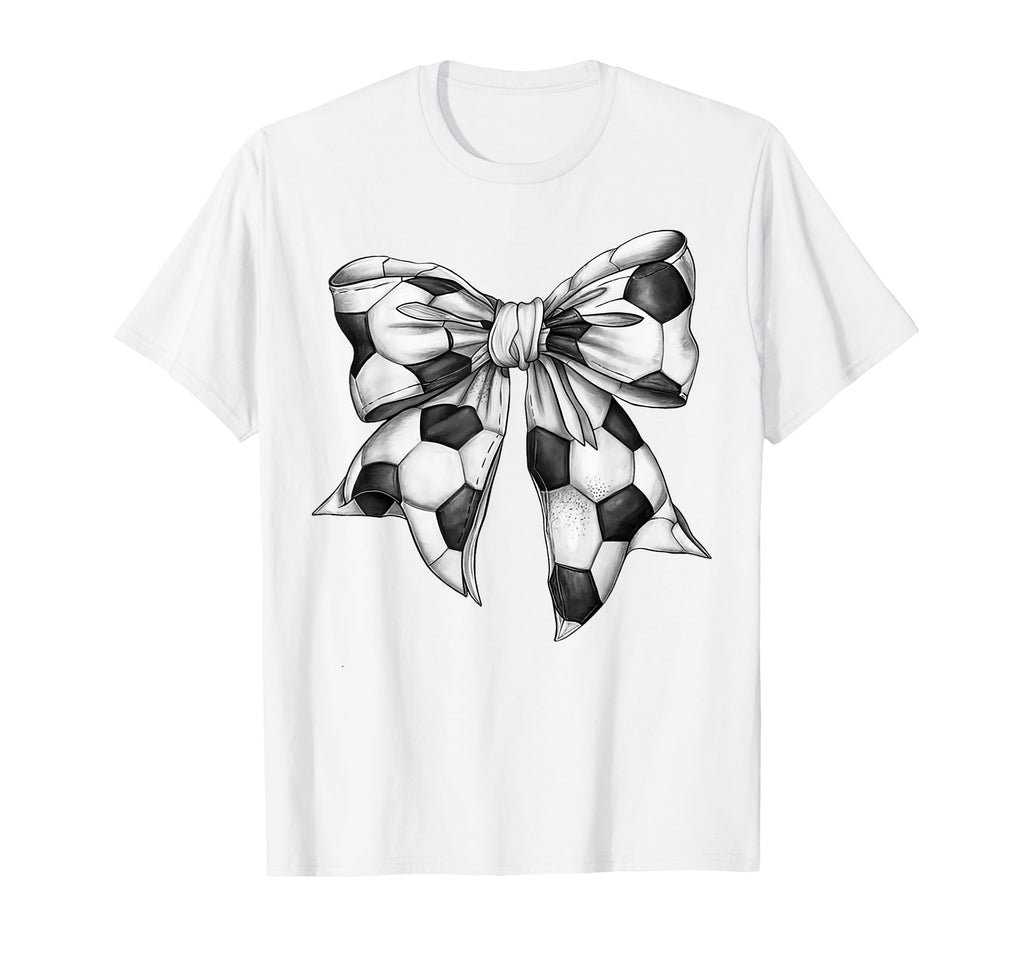 Game Day Soccer Coquette Bow Autumn T-Shirt - Graphic Print Unisex - T-Shirt, Sweatshirt, Hoodie