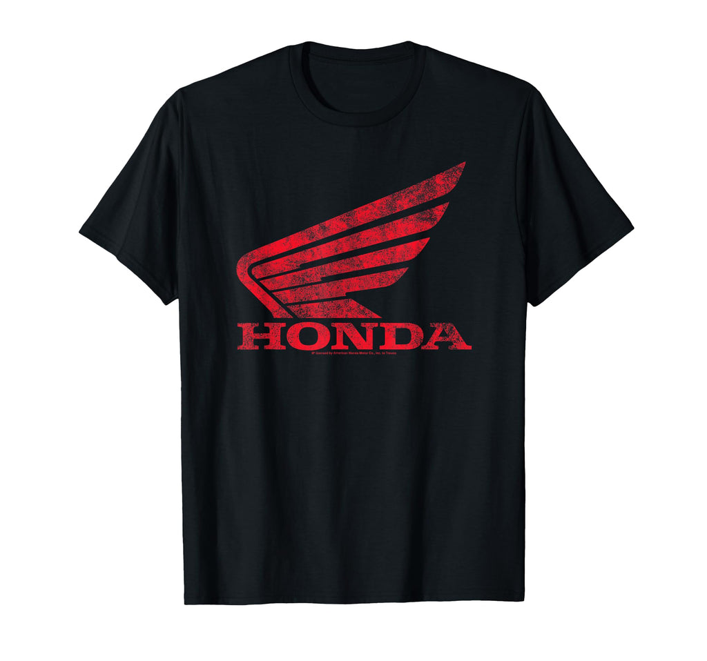 Honda Distressed Powersports Wing T-Shirt - Graphic Print Men Women - T-Shirt, Sweatshirt, Hoodie