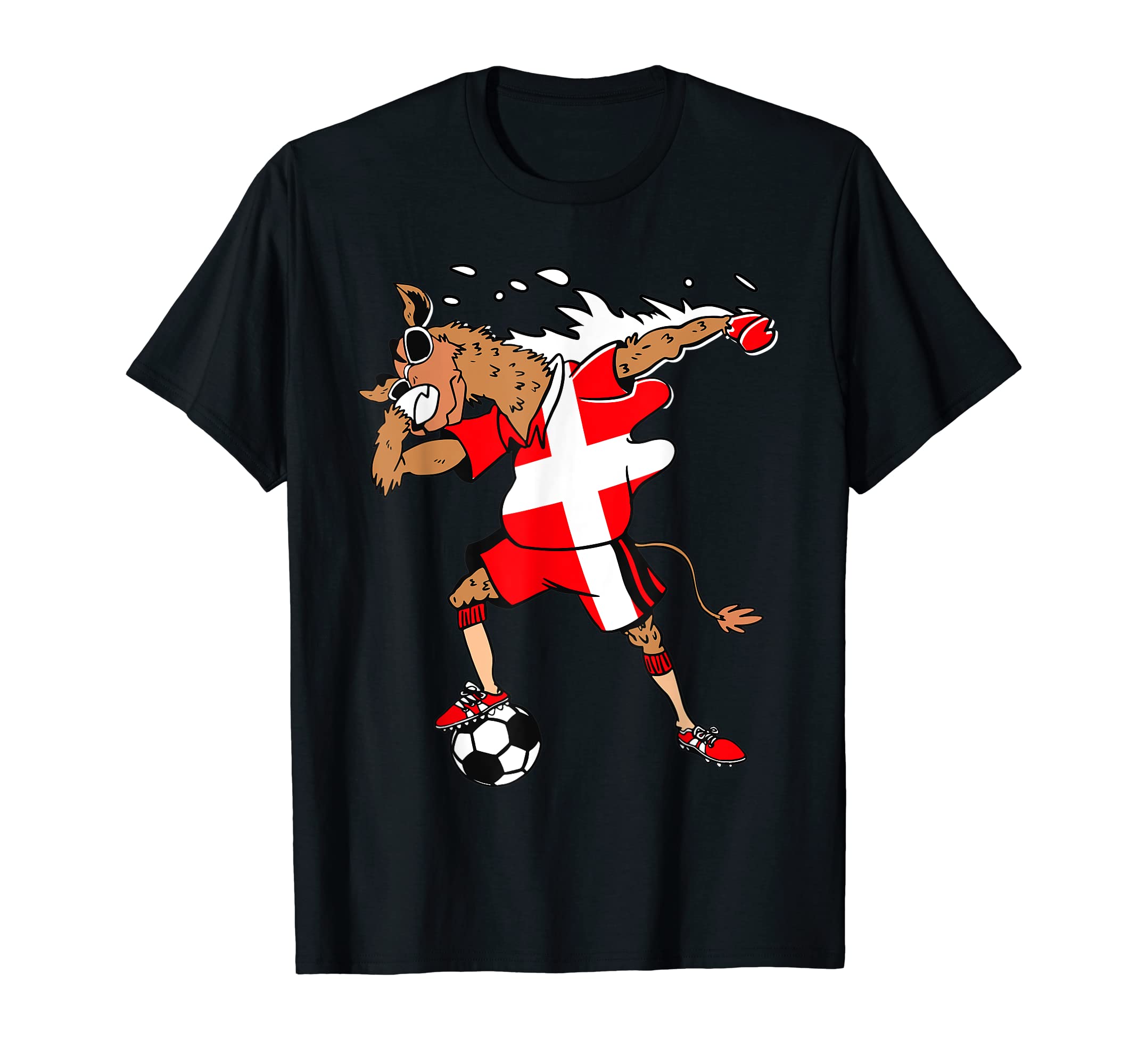 Danish Camel Denmark Flag Soccer T-Shirt - Trendy Graphic Men Women - T-Shirt, Sweatshirt, Hoodie