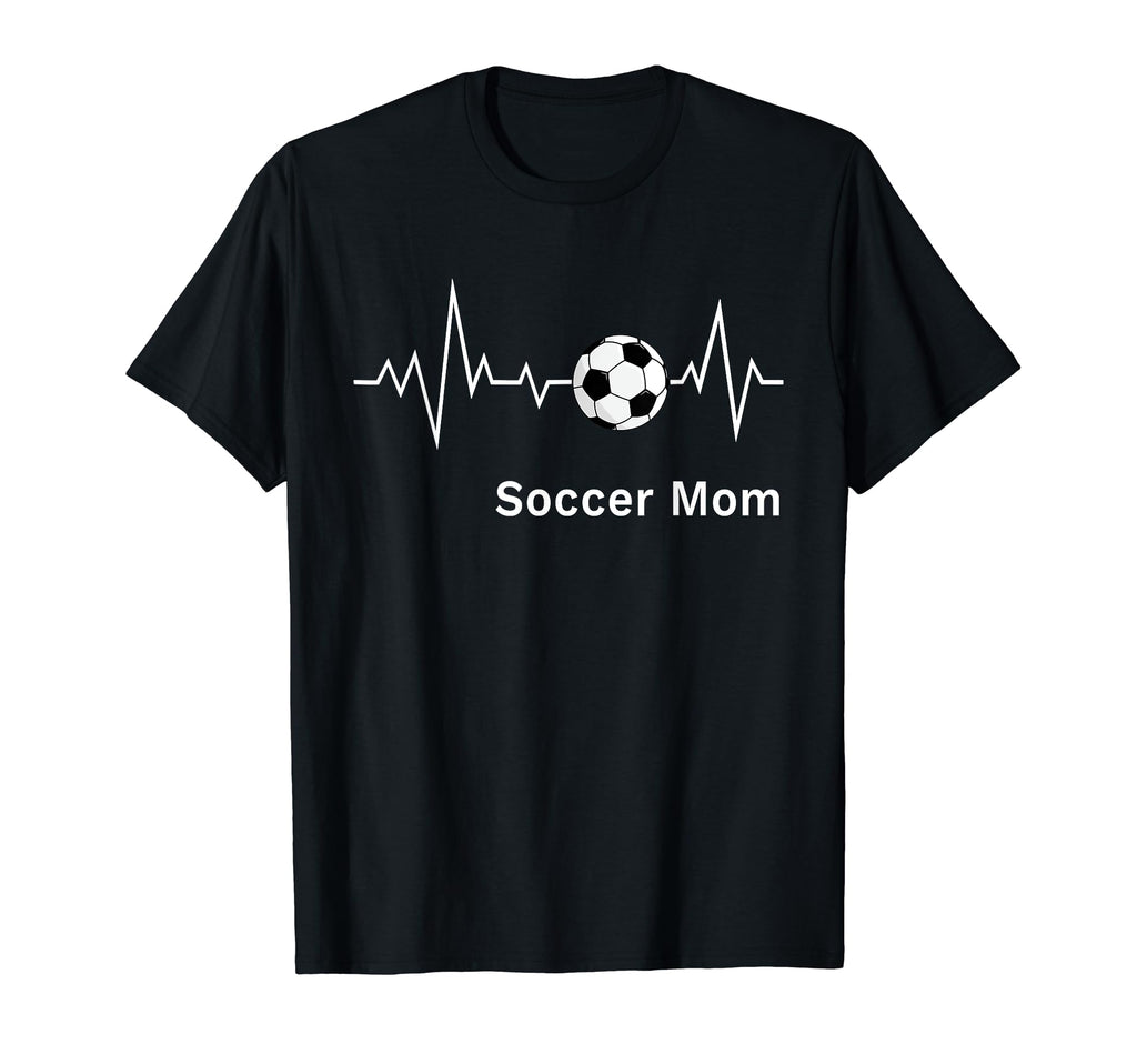 Soccer Mamas Soccer Mom Heartbeat T-Shirt - Casual Everyday Wear for Adults - T-Shirt, Sweatshirt, Hoodie