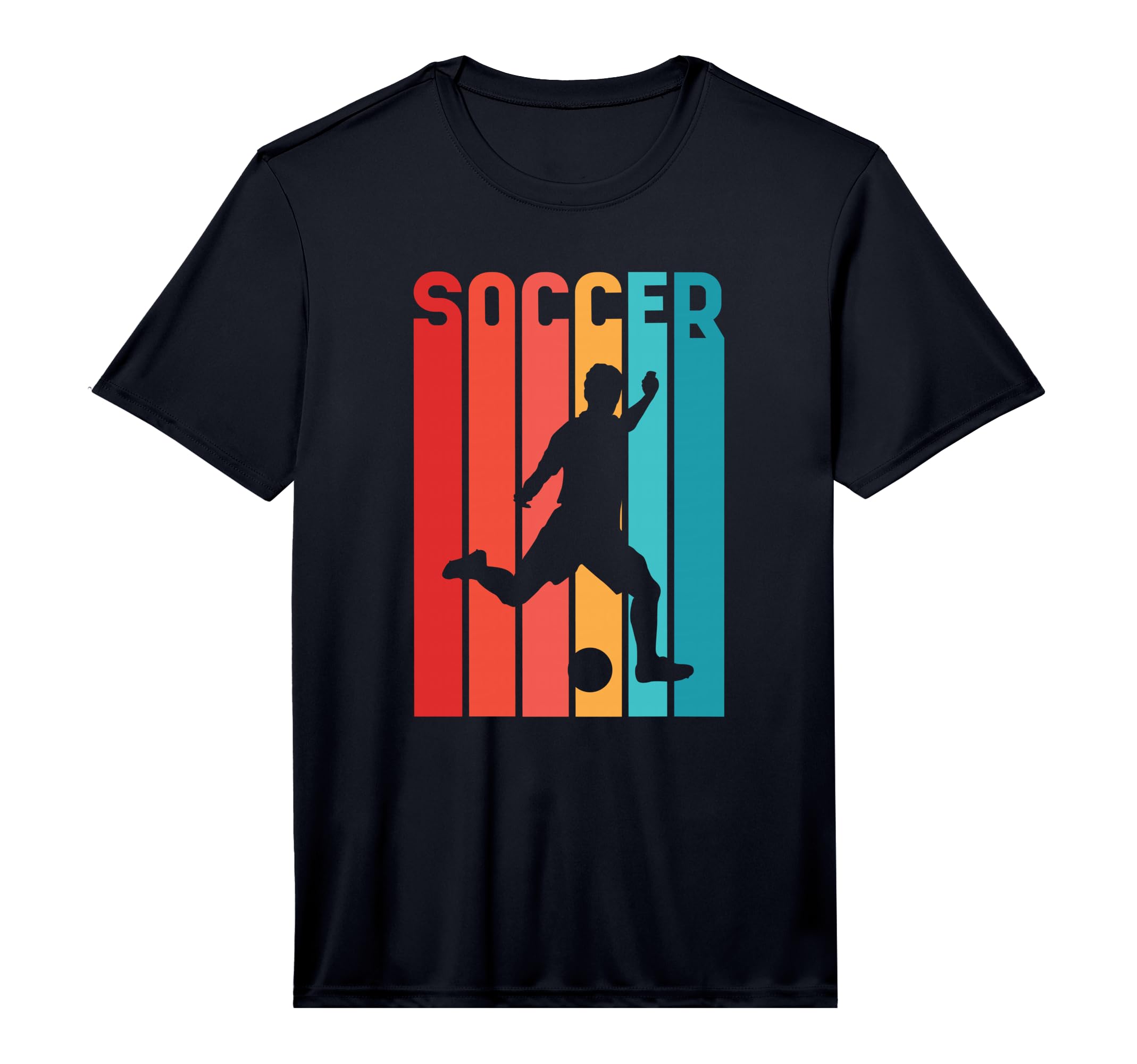 Colourful Soccer Player Performance T-Shirt - Aesthetic Graphic Unisex - T-Shirt, Sweatshirt, Hoodie