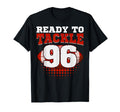 Football 96Th Birthday Player Tackle T-Shirt - Custom Art Print Unisex - T-Shirt, Sweatshirt, Hoodie