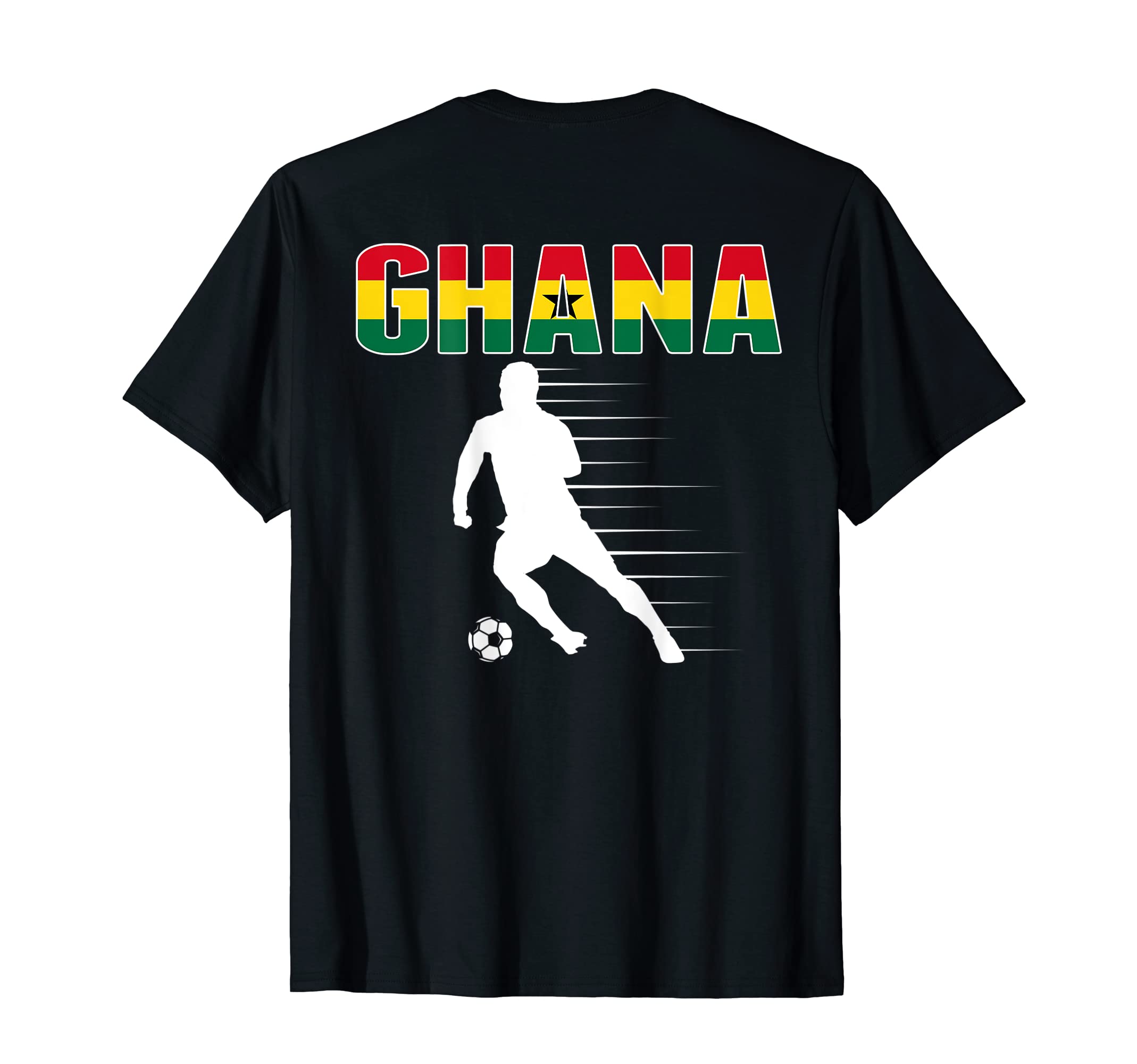 Ghana Soccer Lovers Jersey Ghanian Flag T-Shirt - Graphic Print Unisex - T-Shirt, Sweatshirt, Hoodie