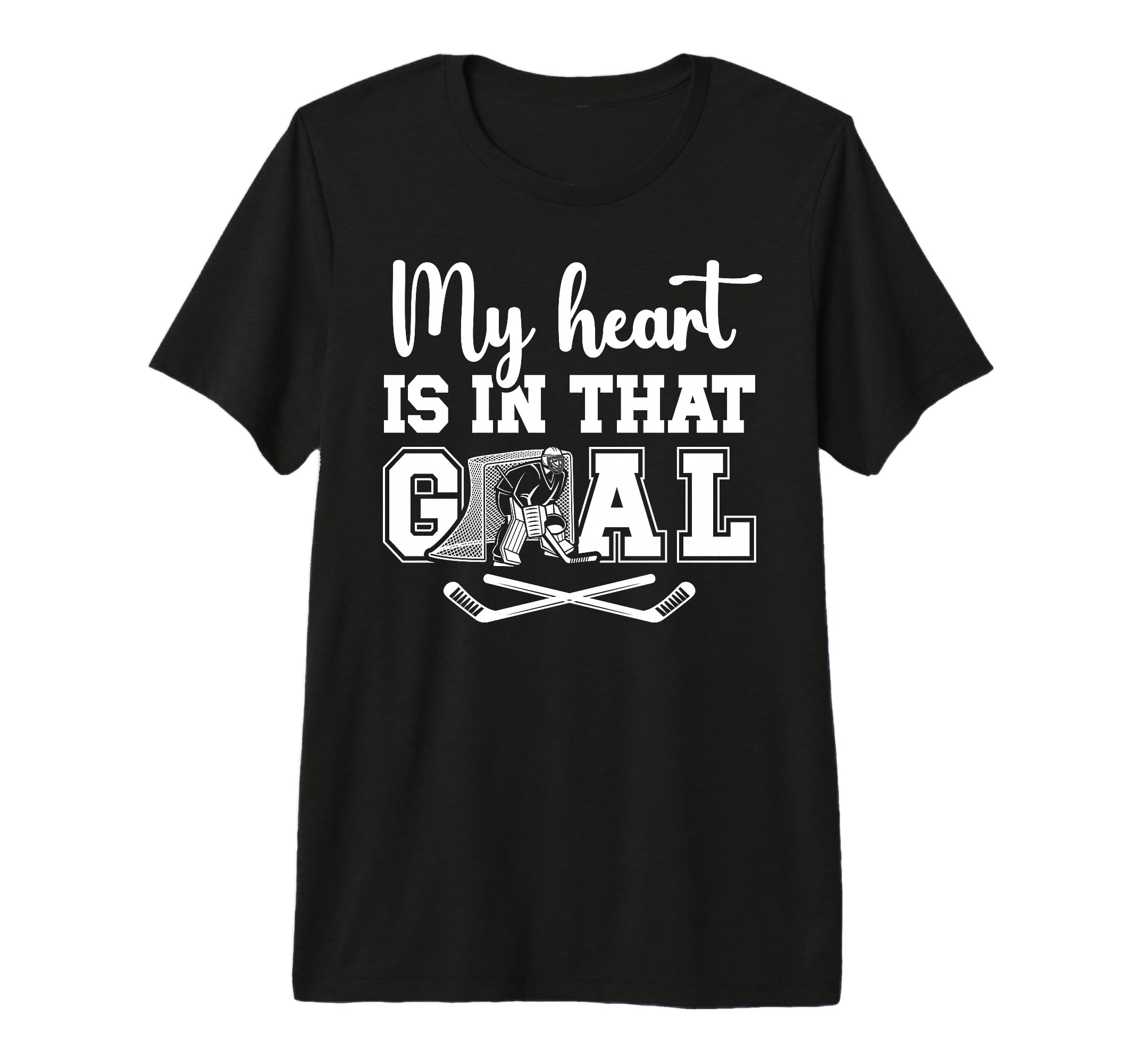 Proud Hockey Goalkeeper Mom Hockey T-Shirt - Custom Art Print Unisex - T-Shirt, Sweatshirt, Hoodie