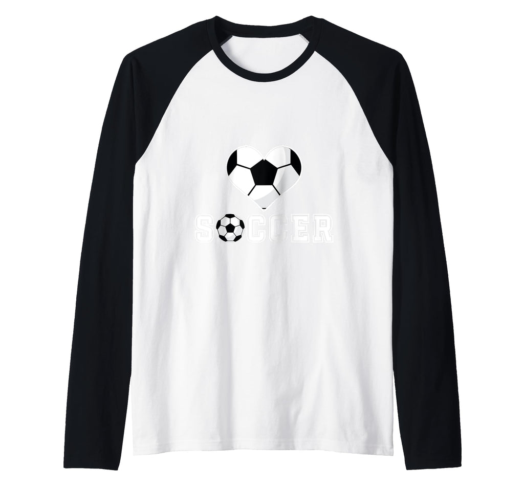 Love Soccer Heart Ball Play Gift Sports Hoodie - Graphic Print for Adults - T-Shirt, Sweatshirt, Hoodie