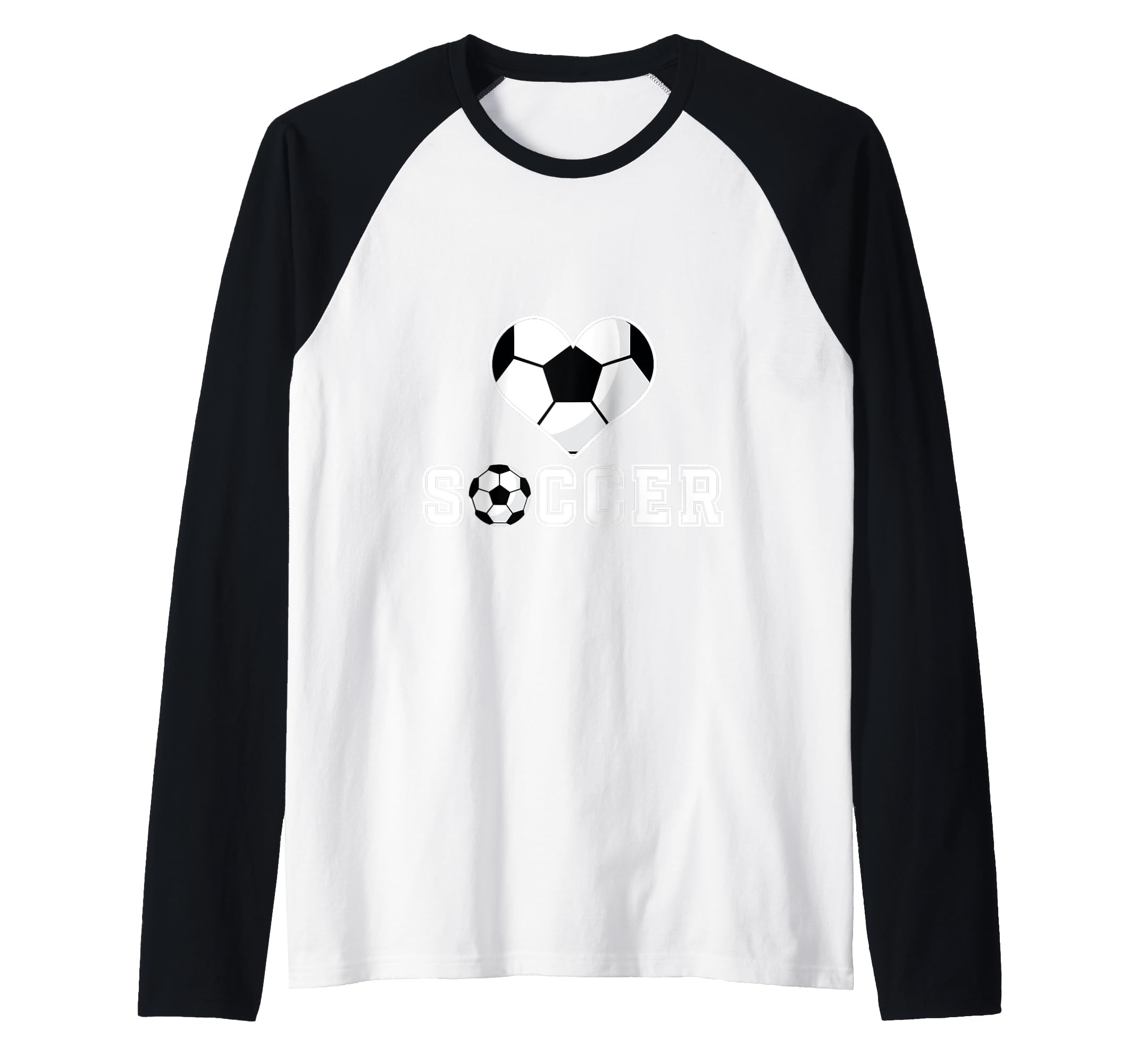 Love Soccer Heart Ball Play Gift Sports Hoodie - Graphic Print for Adults - T-Shirt, Sweatshirt, Hoodie