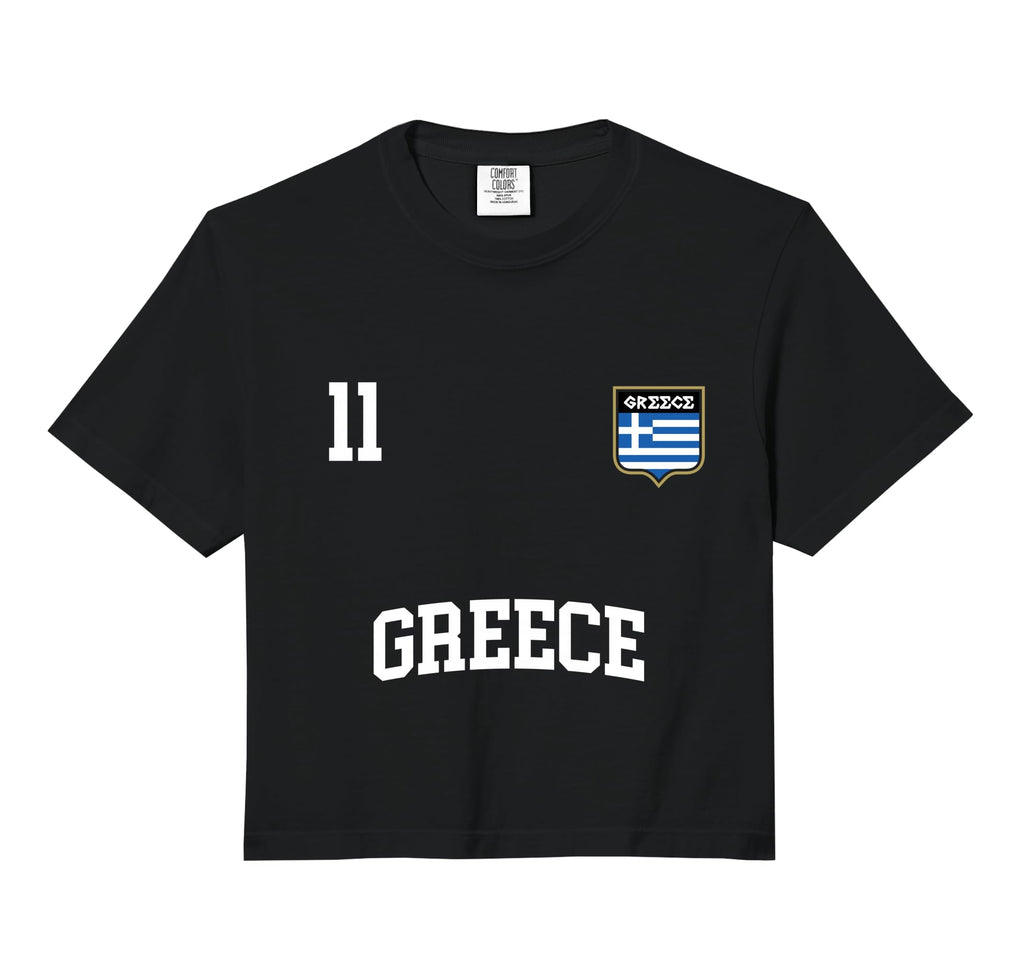 Greece No 11 Greek Flag Football Soccer Hoodie - Unique Graphic for Adults - T-Shirt, Sweatshirt, Hoodie