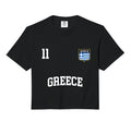 Greece No 11 Greek Flag Football Soccer Hoodie - Unique Graphic for Adults - T-Shirt, Sweatshirt, Hoodie